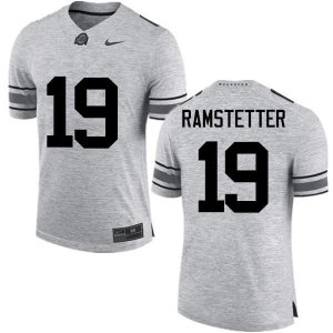Men's Ohio State Buckeyes #19 Joe Ramstetter Gray Nike NCAA College Football Jersey High Quality KUW6044XQ